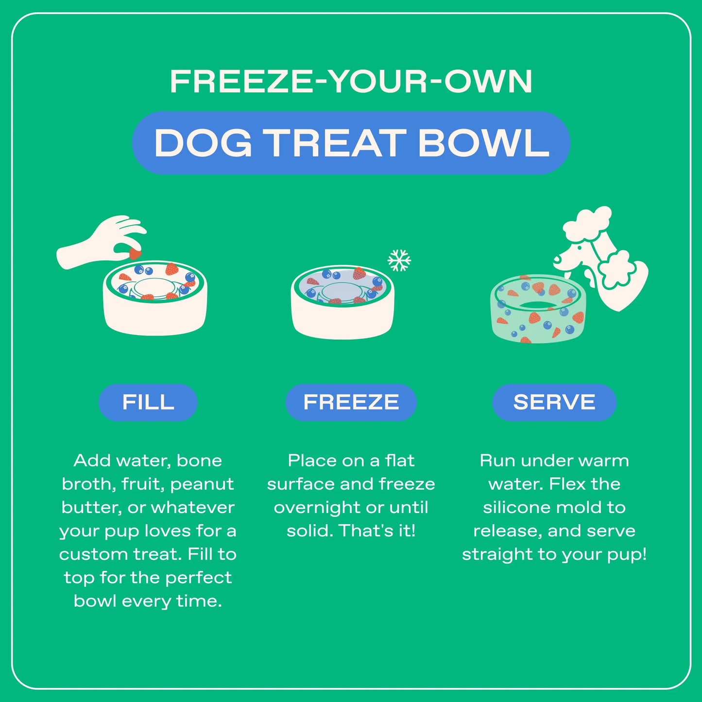 Freeze Your Own Dog Treat Bowl