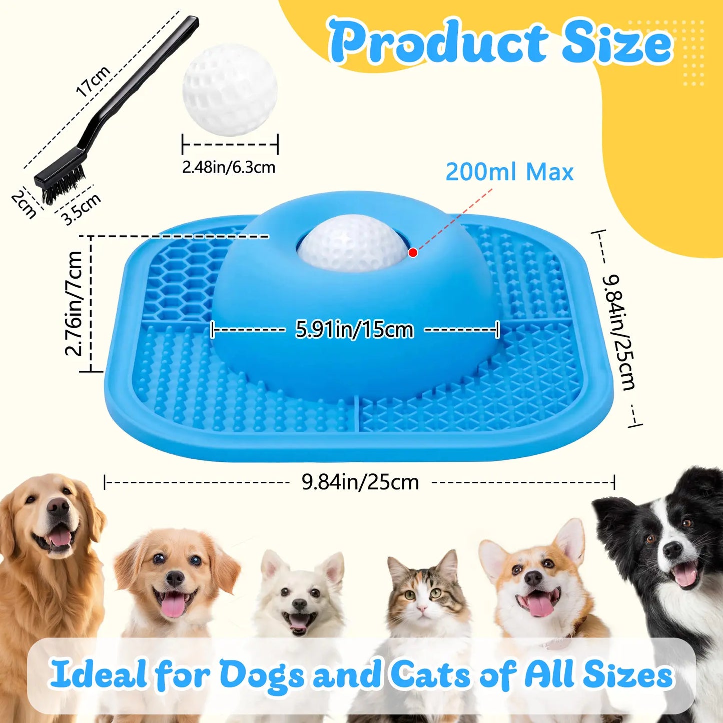 Slow Feeder Dog Bowl & Lick Mat