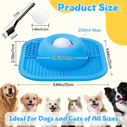 Slow Feeder Dog Bowl & Lick Mat