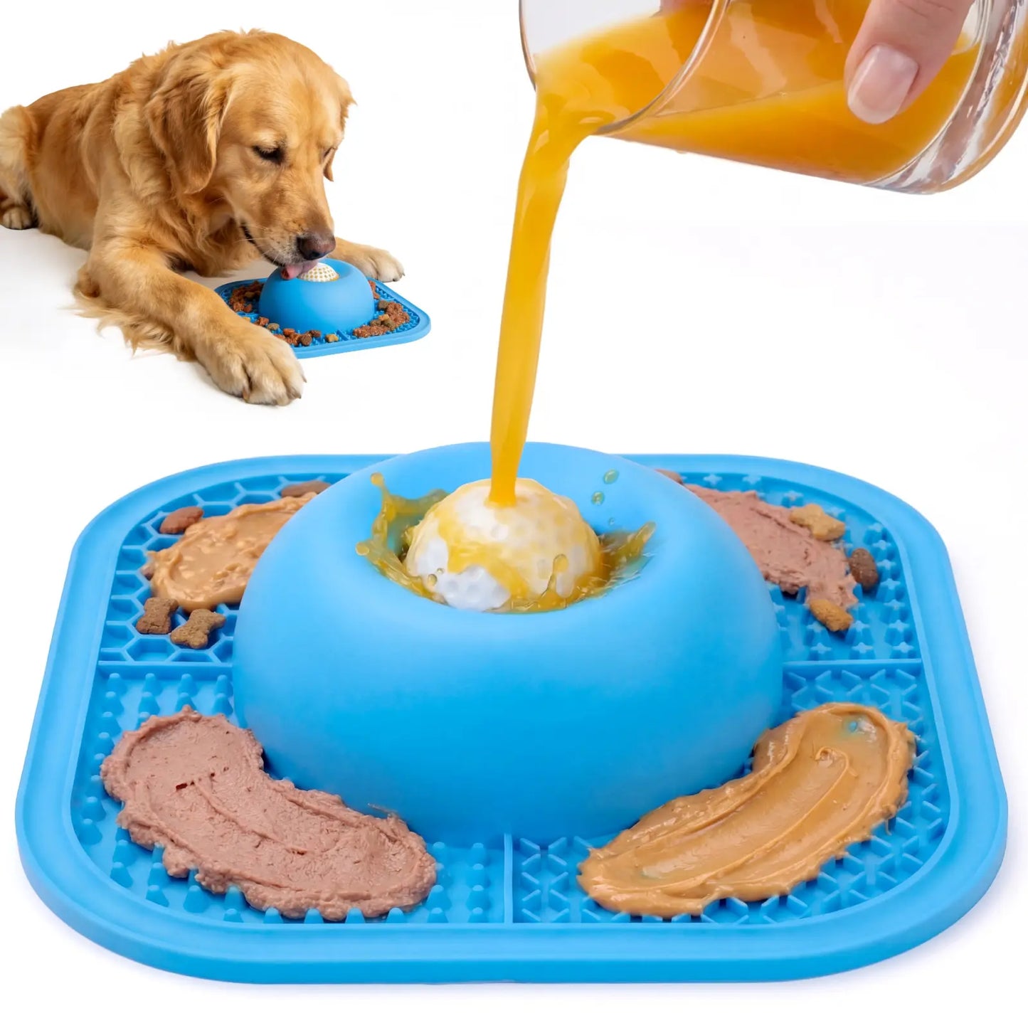 Slow Feeder Dog Bowl & Lick Mat