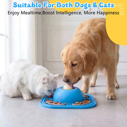 Slow Feeder Dog Bowl & Lick Mat